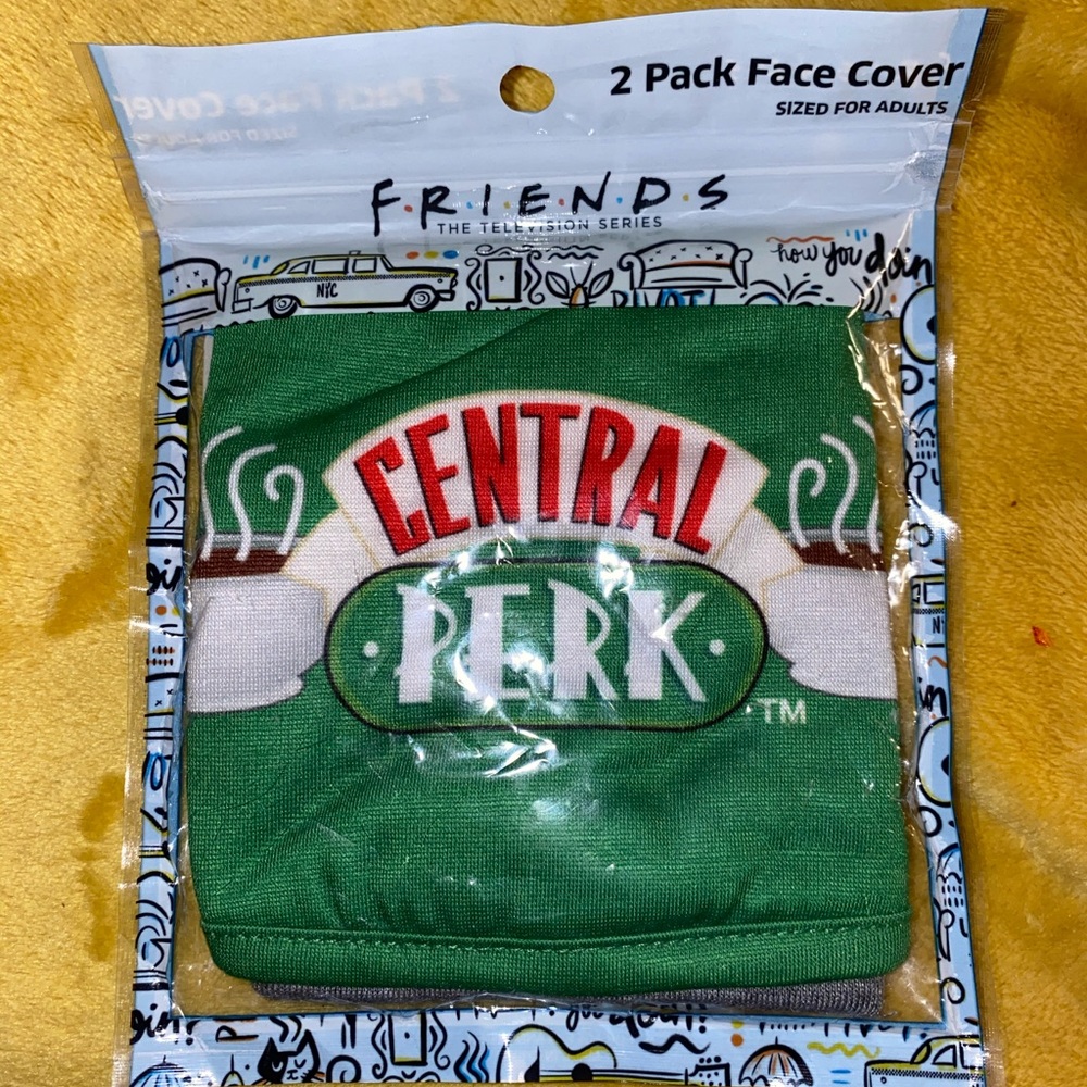 Friends tv central perk mask